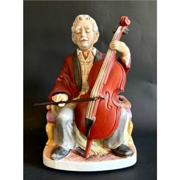 Melody In Motion Seiji Nakane Porcelain Musical Cellist Figurine - Picture 1 of 6
